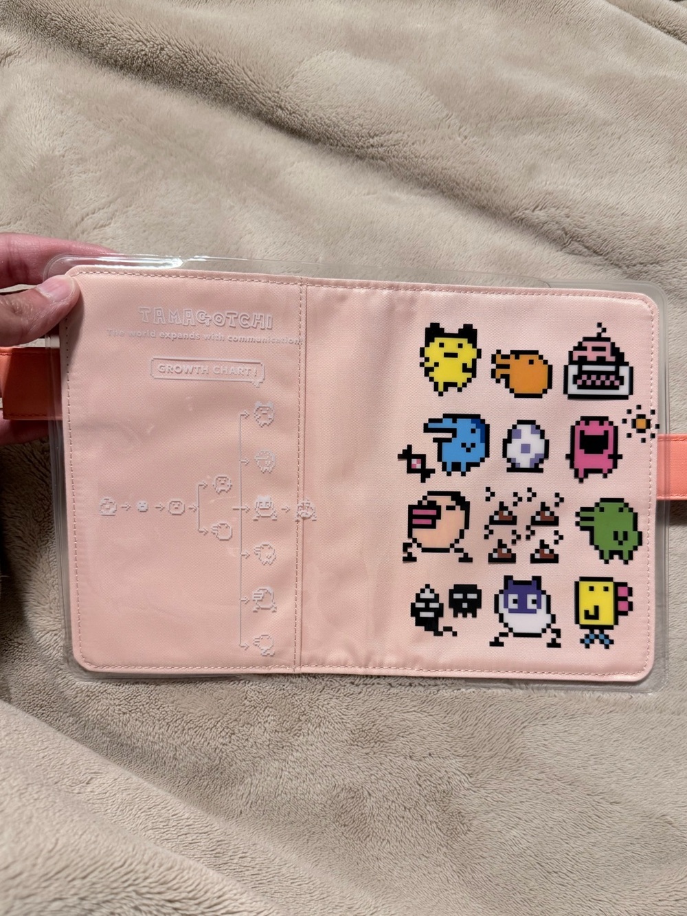 Hobonichi original A6 with Tamagotchi cover on cover